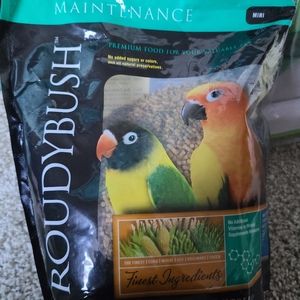 Opened bag of Bird food